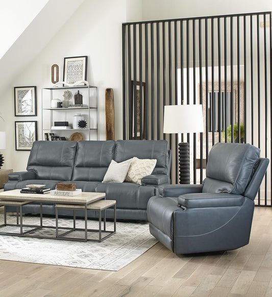 Whitman - Verona Azure - Powered by Freemotion Power Reclining Sofa and Recliner-0