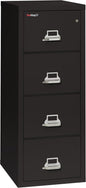 Vertical 4 Drawer Legal Fire Safe File Cabinet with Key Lock, 1 Hour Fire Rated, UL Rated & Water Resistant Home Safe, Made in the USA, Black-0