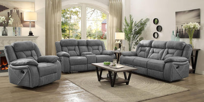 Coaster Higgins 3-Piece Motion Sofa Set, Grey-0