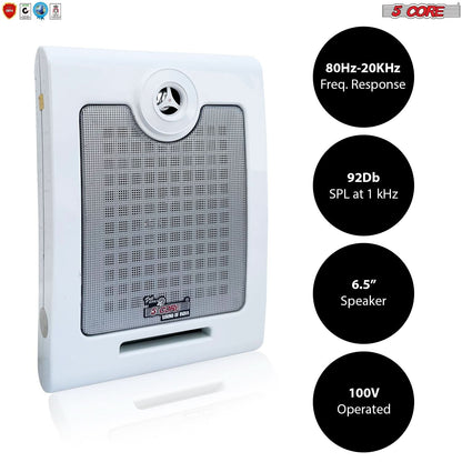 5Core Outdoor Wall Speakers High Performance Ceiling Mount Speaker 50W RMS, 4Ohms-1