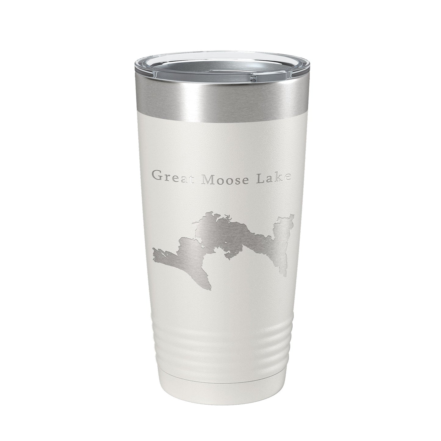 Great Moose Lake Map Tumbler Travel Mug Insulated Laser Engraved Coffee Cup Maine 20 oz-7