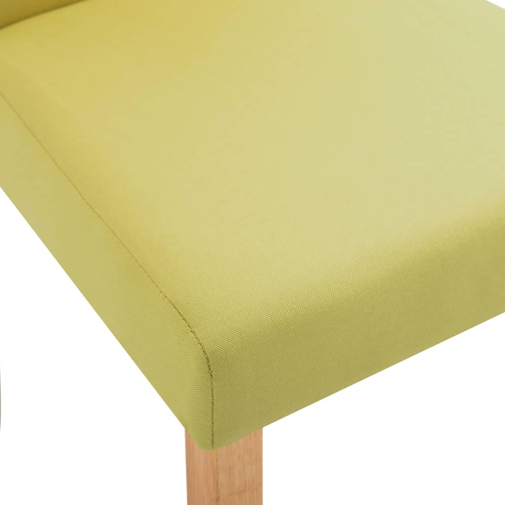 vidaXL Dining Chairs Side Chair with Solid Wood Legs for Home Kitchen Fabric-2