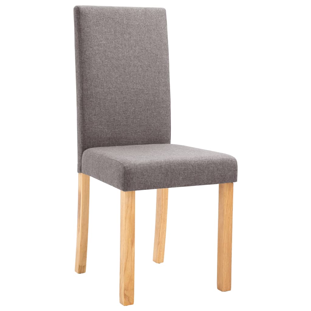 vidaXL Dining Chairs Side Chair with Solid Wood Legs for Home Kitchen Fabric-0