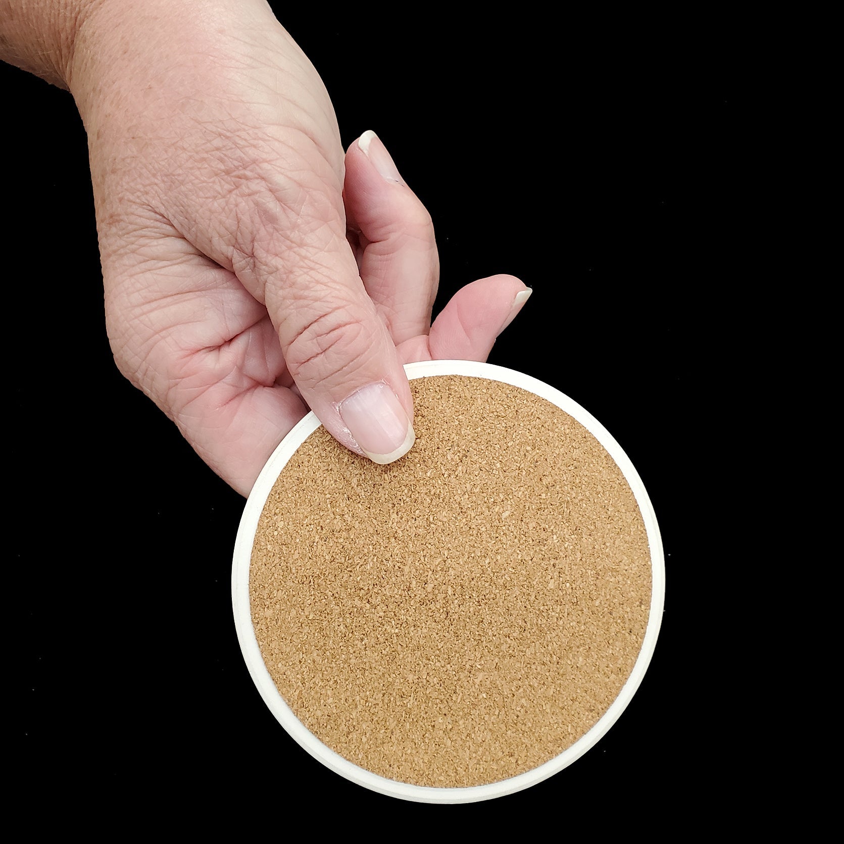 Akita Luau Large Sandstone Coasters Pack of 4-2