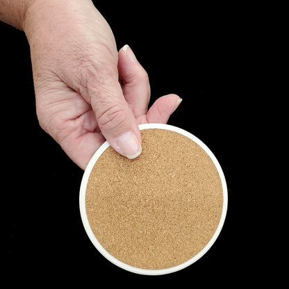 Akita Luau Large Sandstone Coasters Pack of 4-2