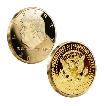 2019 Donald Trump Liberty Gold Plated Coin-2