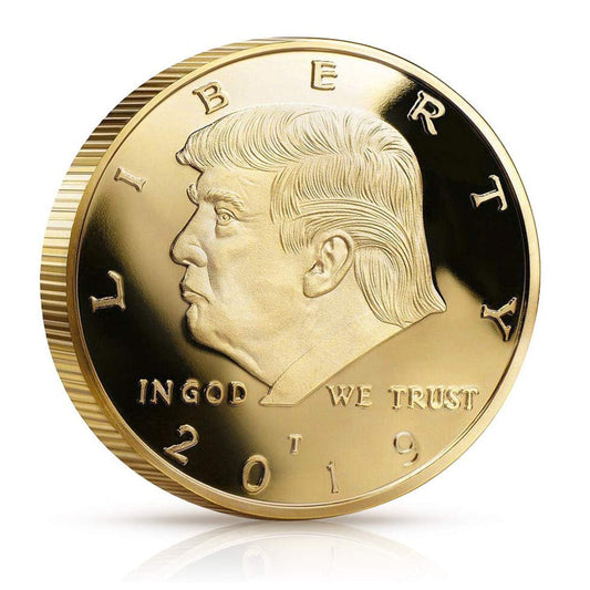 2019 Donald Trump Liberty Gold Plated Coin-0