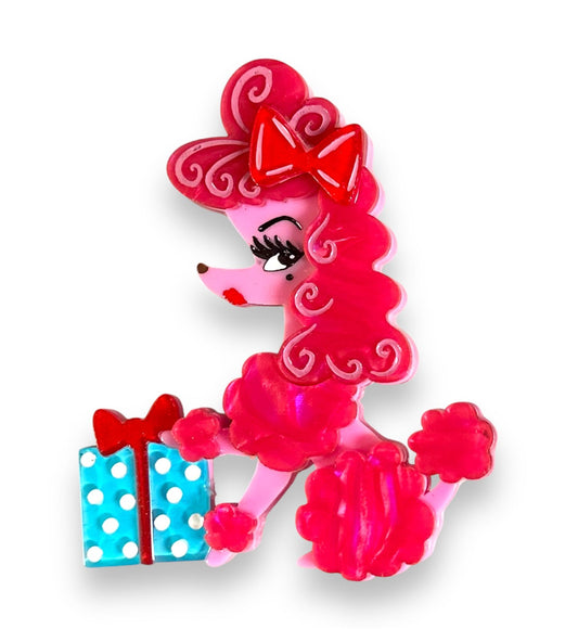 Mimi Loves Christmas Brooch by Miss Fluff x Lipstick & Chrome-0