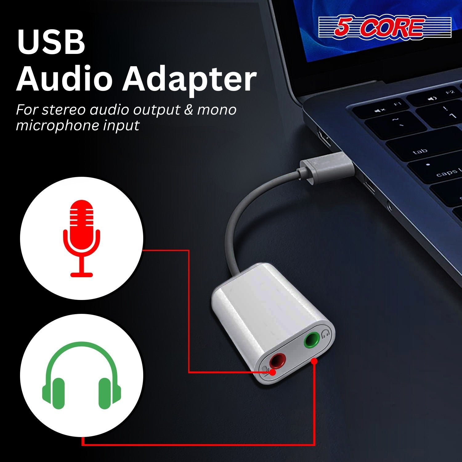 5Core Lavalier Microphone Clip On Professional Grade 3.5mm Lav Lapel Mic Omnidirectional-2
