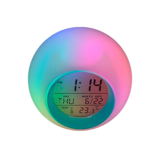 LED Display Desktop Digital Alarm Clock-0