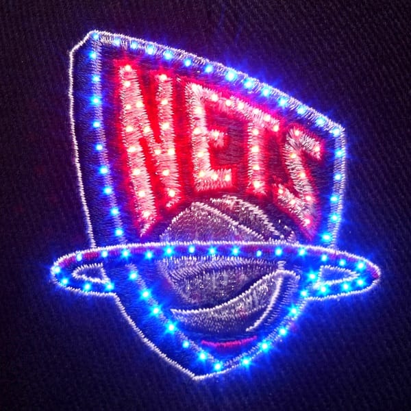 New Jersey Nets Flashing Fiber Optic Cap-1