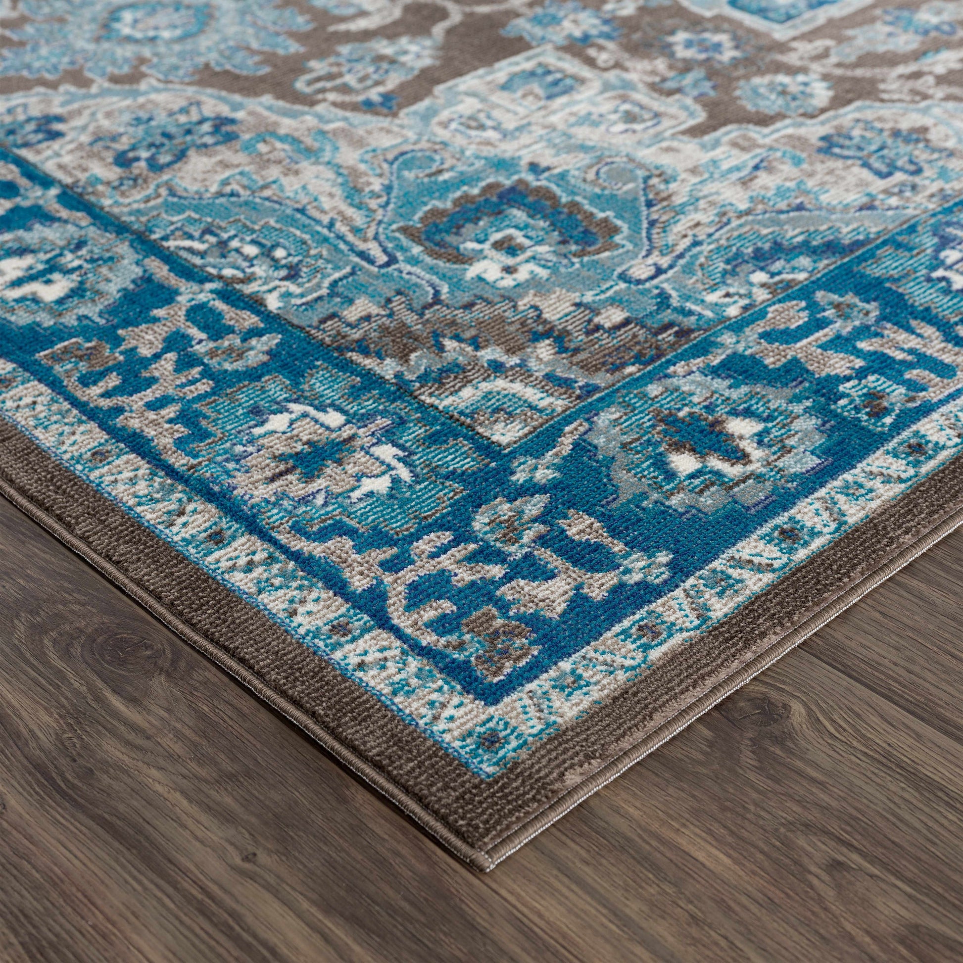 Mardin Turquoise Area Rug - Clearance-4