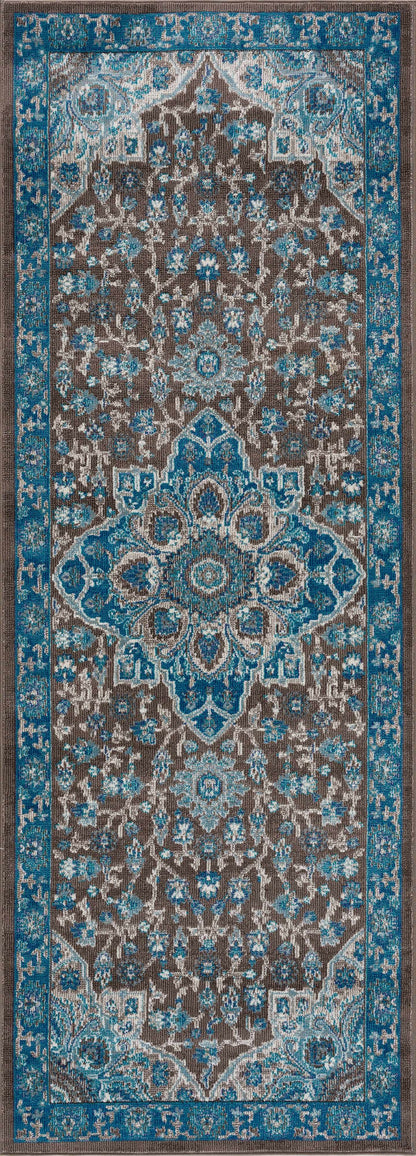 Mardin Turquoise Area Rug - Clearance-3