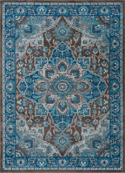 Mardin Turquoise Area Rug - Clearance-2