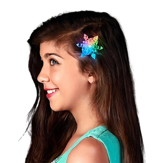 Color Changing Snowflake Hair Clip-0
