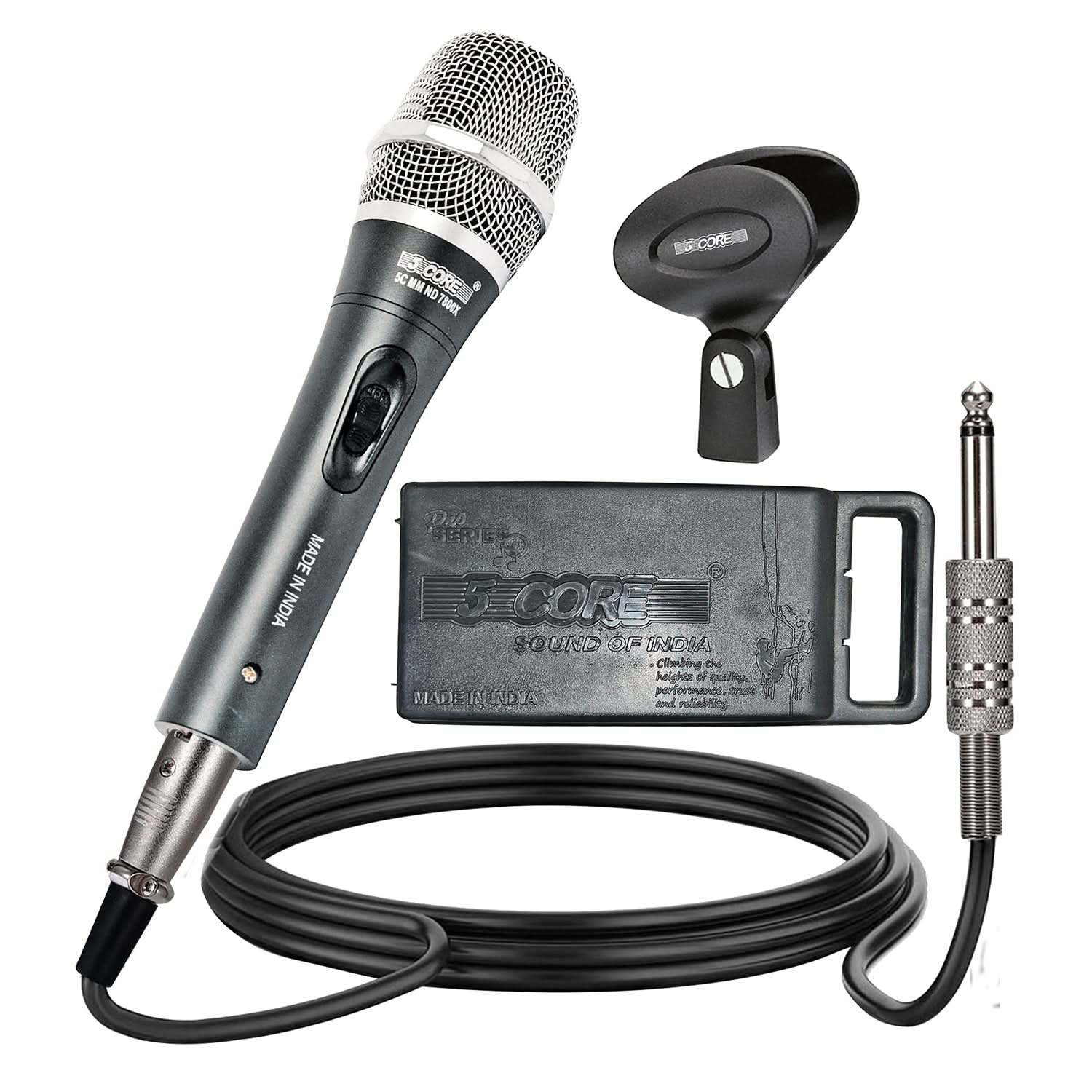 5Core XLR Microphone Dynamic Mic Karaoke Singing Studio Microfono Handheld Mics-0