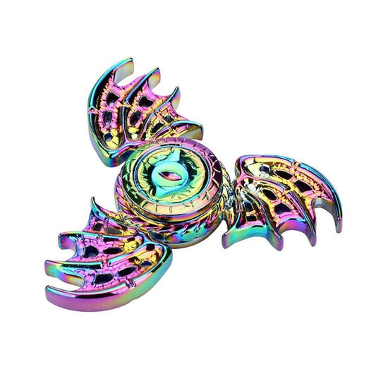 Rainbow Chameleon Bat Wings Metal EDC Fidget Spinner-0