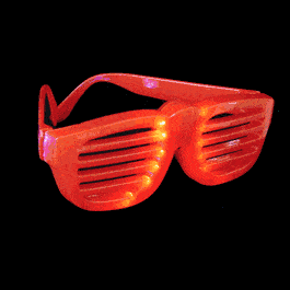 Rock Star Shutter Shades Sunglasses Blue-0