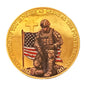 Sniper The Task Ahead of You Challenge Tribute Gold Plated Coin-0