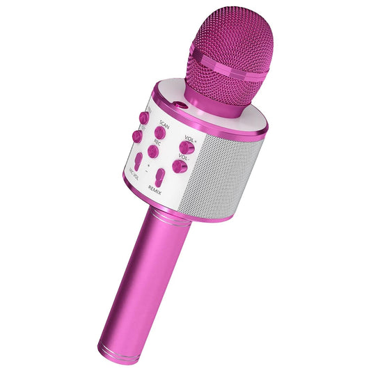 5Core Wireless Karaoke Microphone Bluetooth Mic Portable Handheld Microfonos Inalambricos PINK-0
