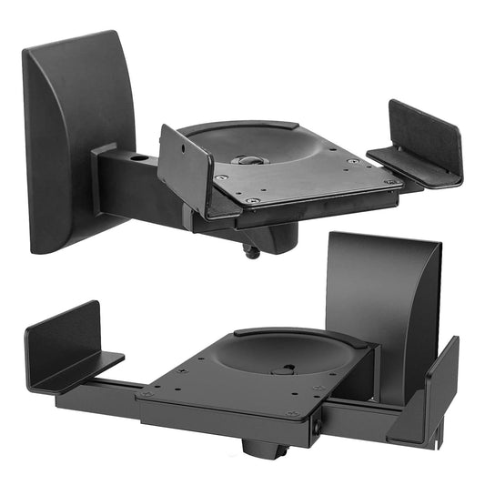 5Core Speaker Wall Mount Adjustable Swivel 11 Inch Space Bookshelf Brackets Pair-0