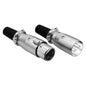 5Core XLR Connector Male Female to 1/4 Audio Jack 3 Pin Secure Mic Plug w Locking Ends-0