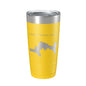 Great Moose Lake Map Tumbler Travel Mug Insulated Laser Engraved Coffee Cup Maine 20 oz-19