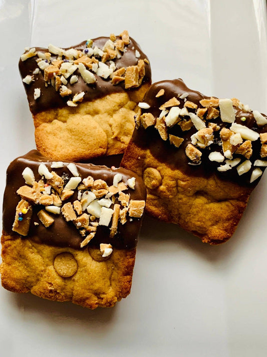 All-Natural Peanut Butter Bark Cookie Bars - 12 Pack-0