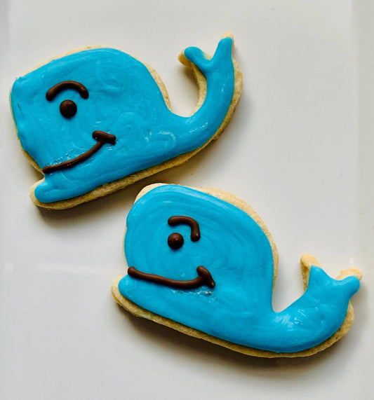 All-Natural Vanilla Whale Cookies - Preservative-Free Treats-0