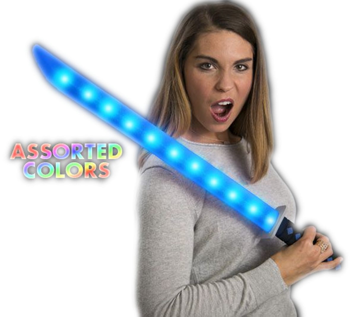 Multicolor LED Foam Ninja Sword-0