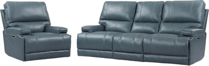 Whitman - Verona Azure - Powered by Freemotion Power Reclining Sofa and Recliner-1