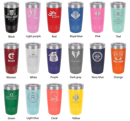 Great Moose Lake Map Tumbler Travel Mug Insulated Laser Engraved Coffee Cup Maine 20 oz-3