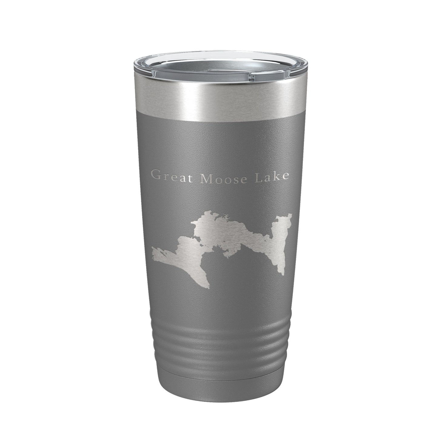 Great Moose Lake Map Tumbler Travel Mug Insulated Laser Engraved Coffee Cup Maine 20 oz-16