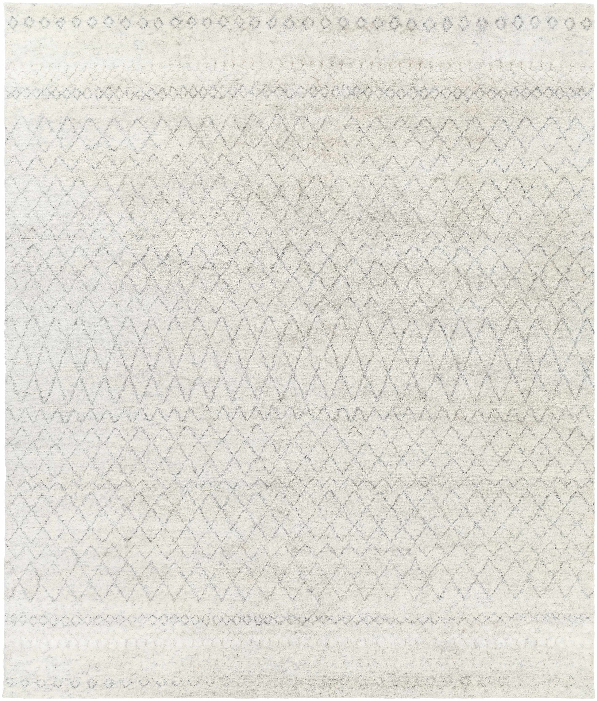 Mozon Handmade Faux Silk Area Rug - Clearance-0