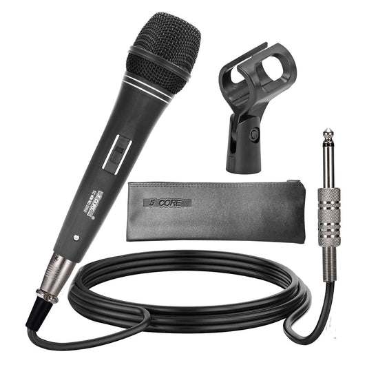 5Core XLR Microphone Dynamic Mic Karaoke Singing Studio Microfono Handheld Mics-0