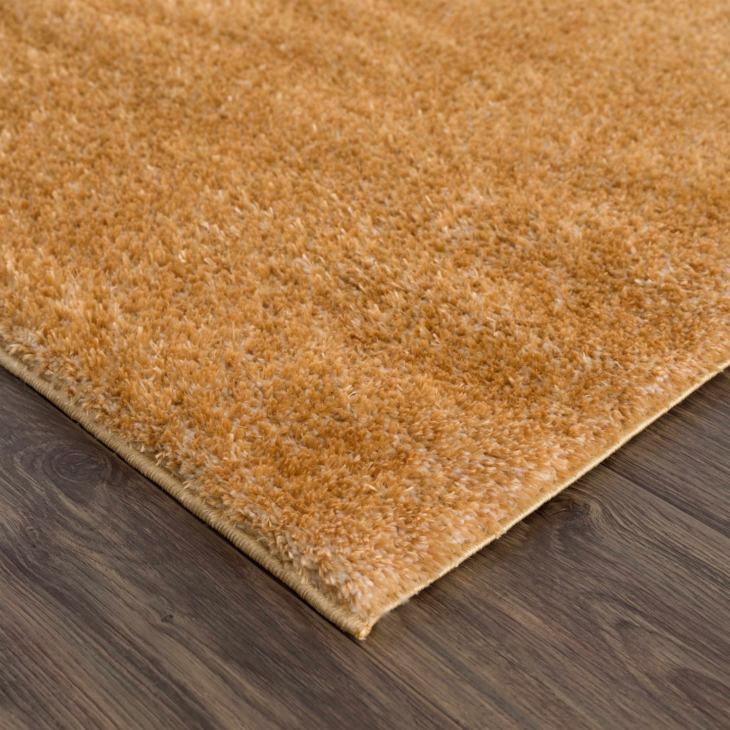 Heavenly Solid Mustard Plush Rug - Clearance-3
