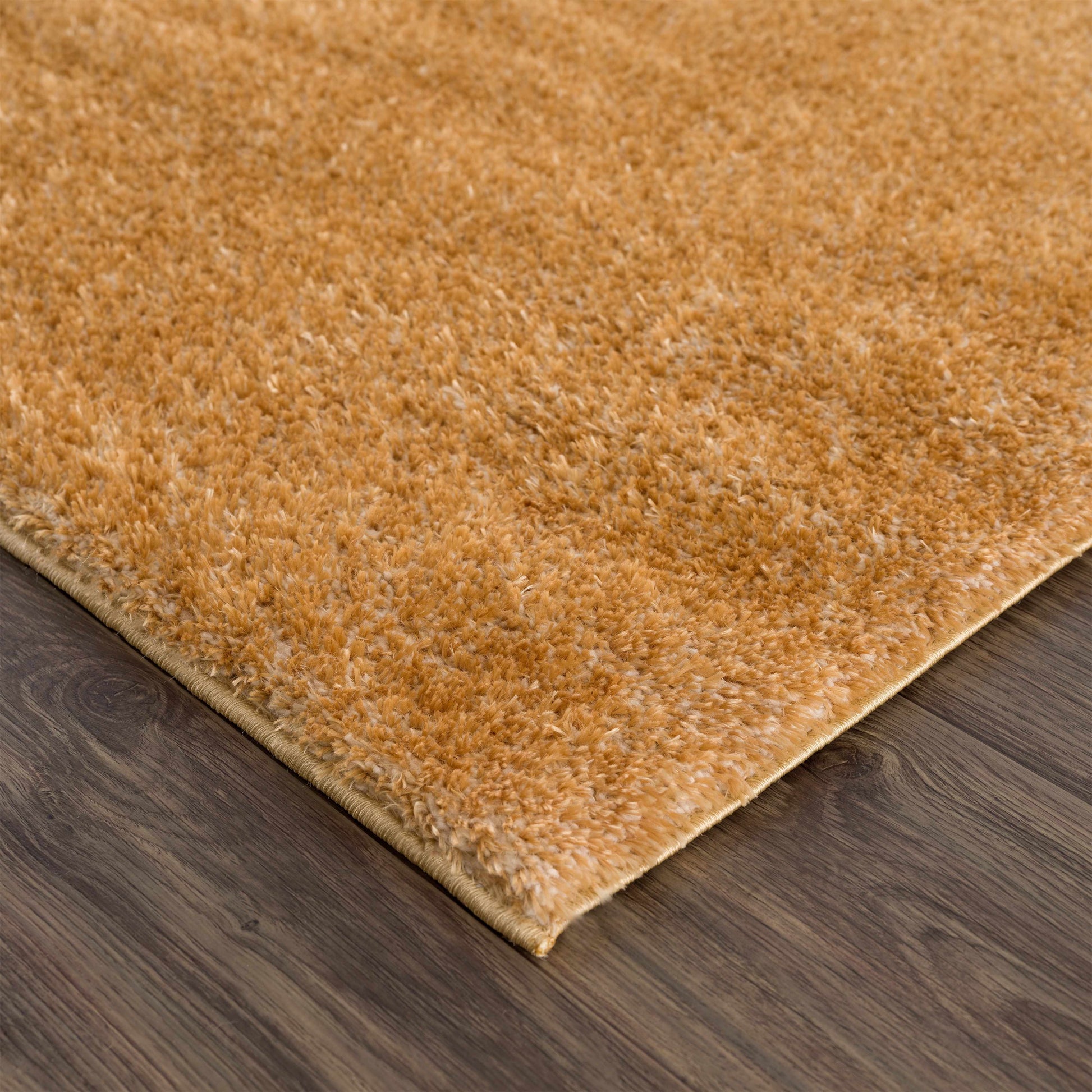 Heavenly Solid Mustard Plush Rug - Clearance-3