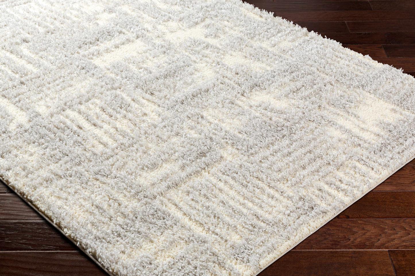 Iduia Gray Plush Area Rug - Clearance-2
