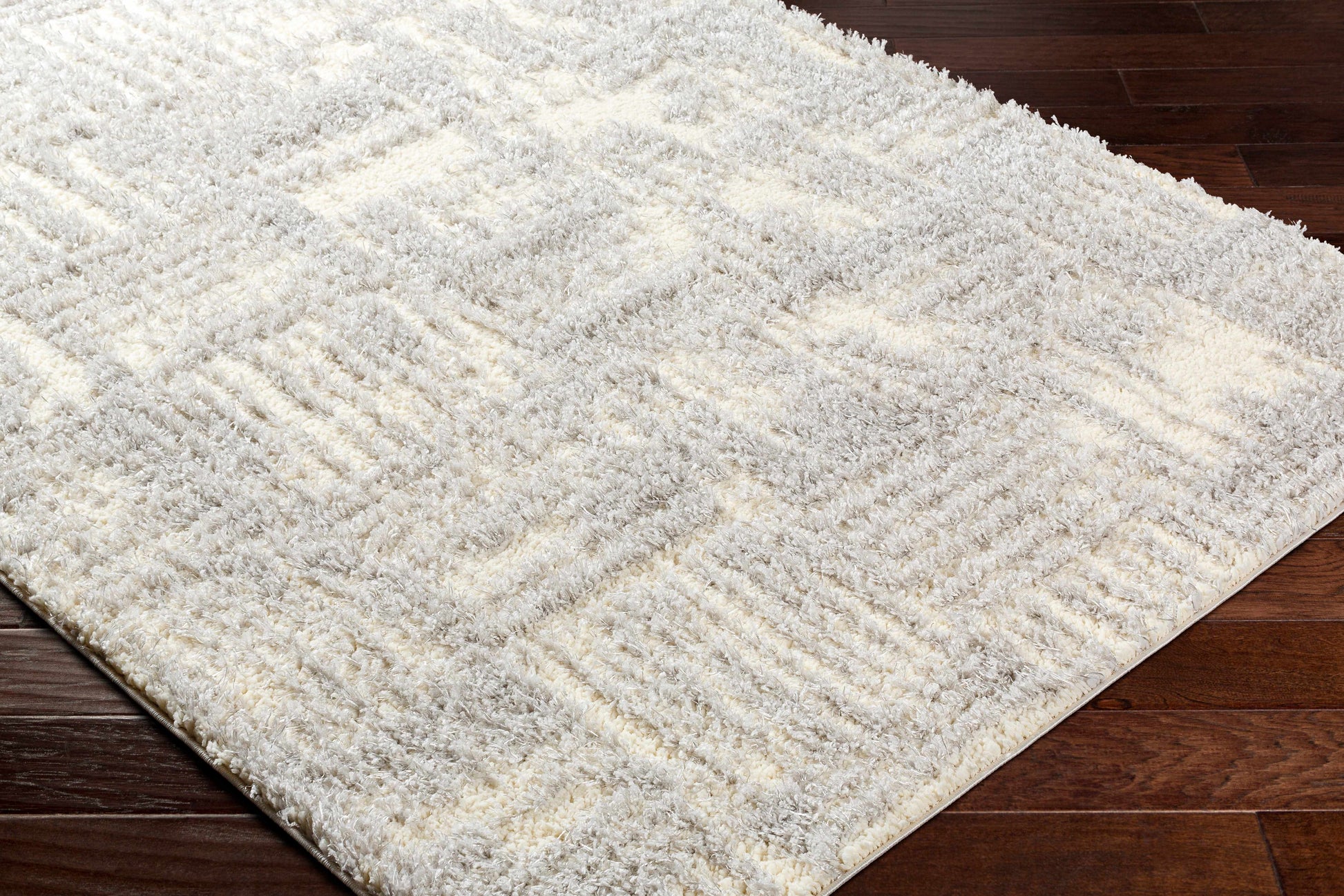 Iduia Gray Plush Area Rug - Clearance-2