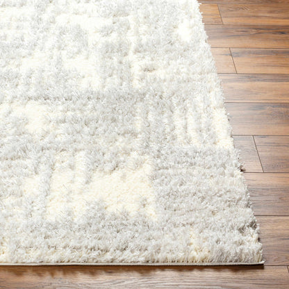 Iduia Gray Plush Area Rug - Clearance-1