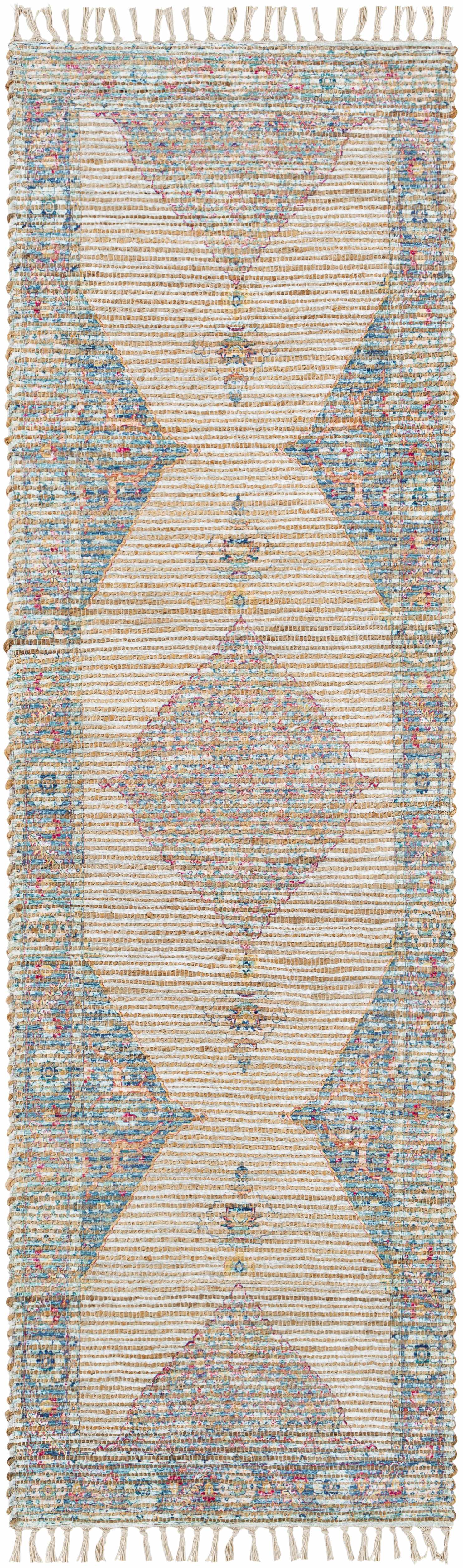 Macon Off-White Medallion Jute Rug - Clearance-5