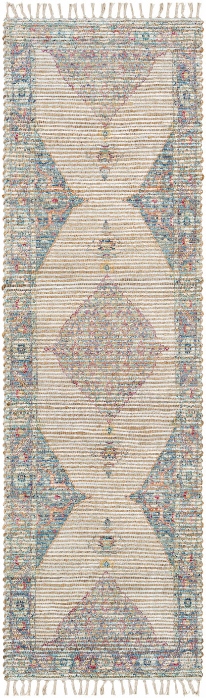 Macon Off-White Medallion Jute Rug - Clearance-5