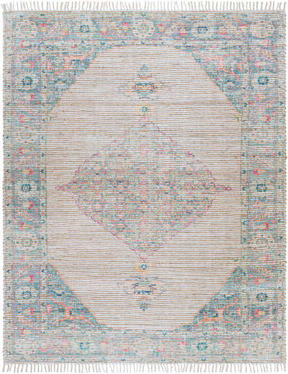 Macon Off-White Medallion Jute Rug - Clearance-6